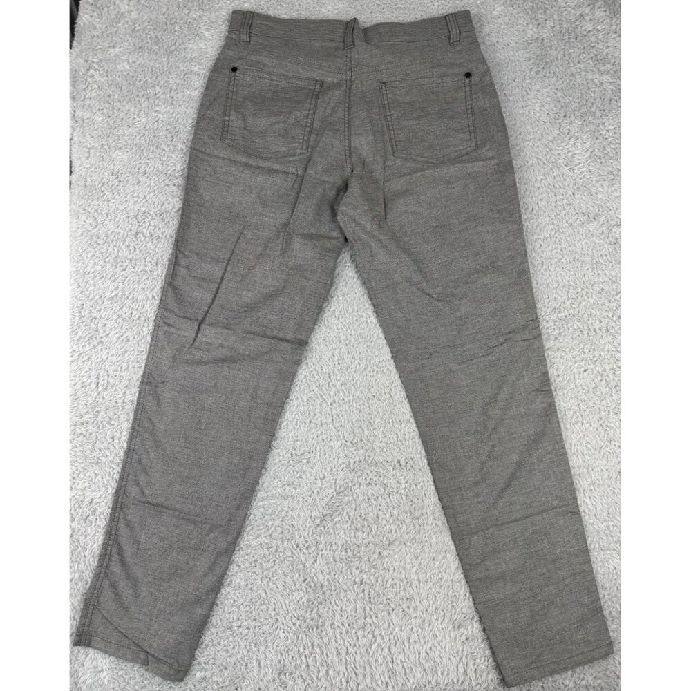 Haggar Mens Slim-Straight City Flex Pants Gray 32x32 Dinner Casual Cocktails - Picture 8 of 12